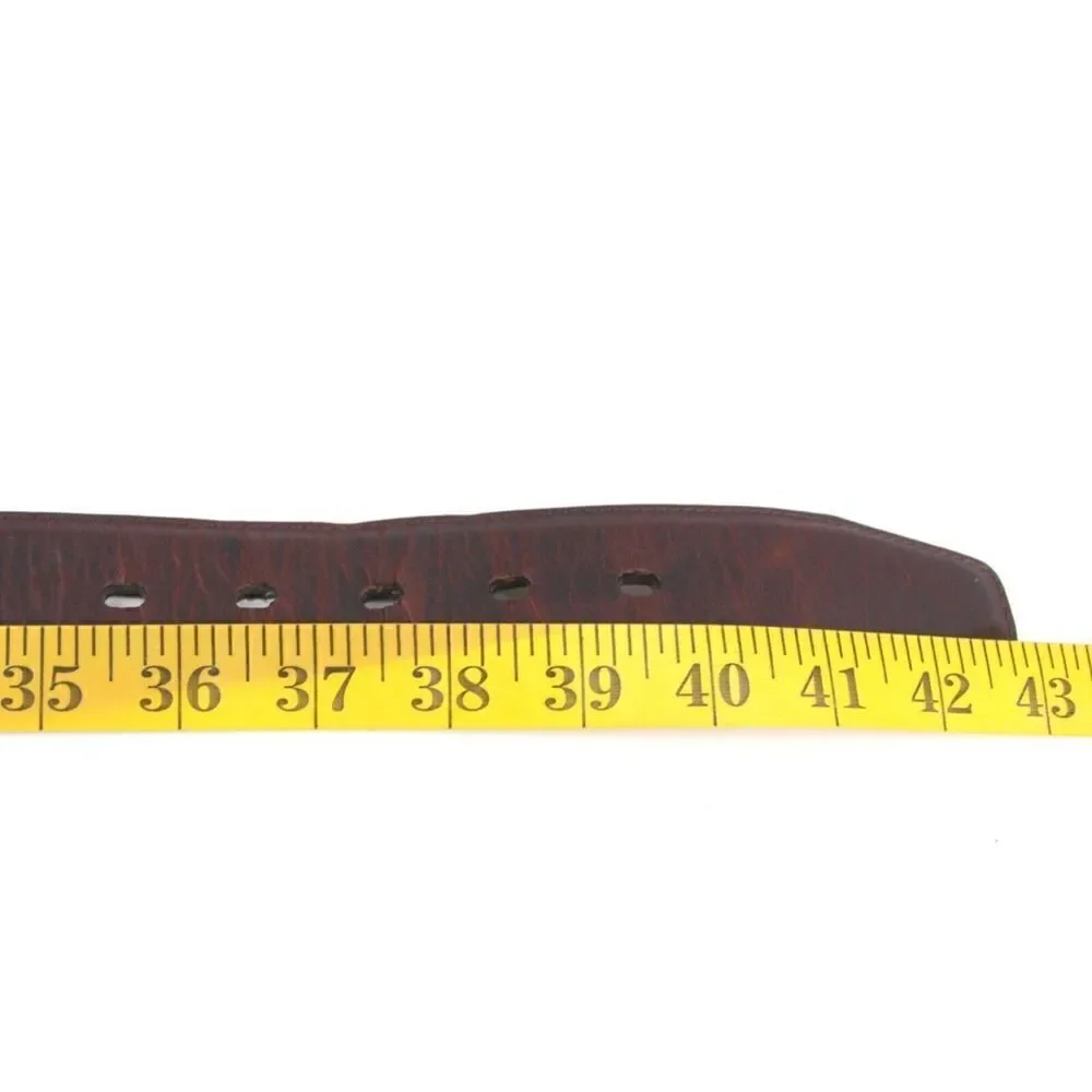 Handcrafted BROWN GENUINE LEATHER 1.5
